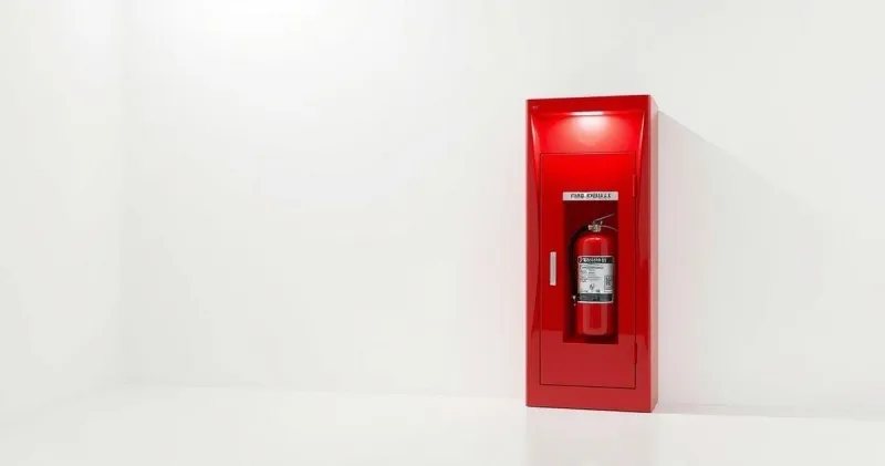 Abrigo para extintor de incêndio