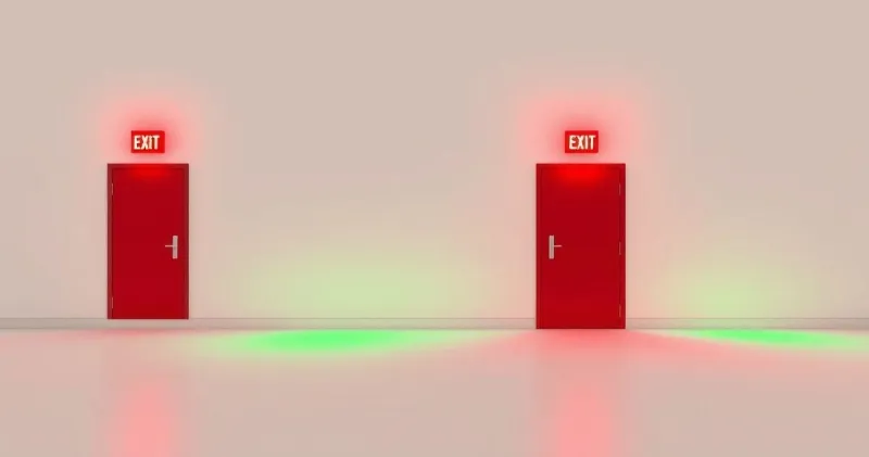 Iluminação de emergencia balizamento