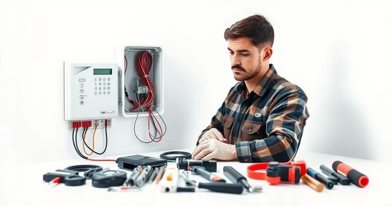 Instalação de sistema de alarme